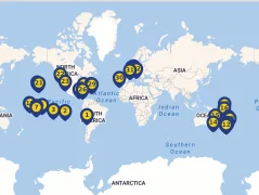 Mapa plavby