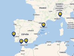 Mapa plavby