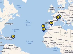 Mapa plavby